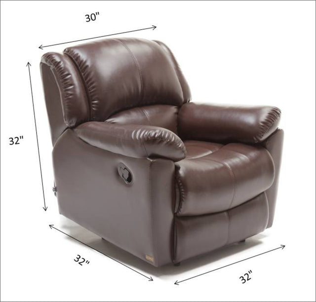 BOND - RECLINER-DG BROWN